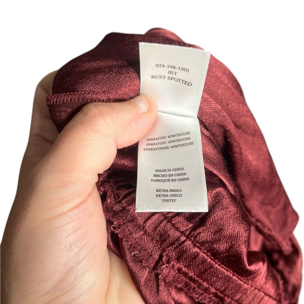 Rails Jet Jumpsuit In Rust Spotted Belted Size Xs… - image 6